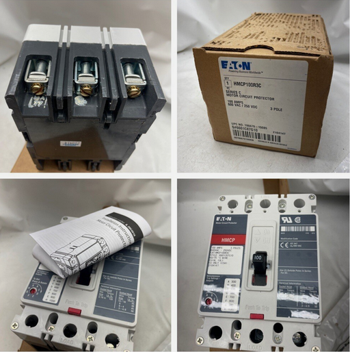 NEW HMCP100R3C Eaton Motor Circuit Protector 3 Pole 100 Amp 600V New In Box NIB